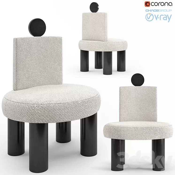 Kolkhoze Armchair Jacques 3D Model Kolkhoze Armchair Jacques 3D Model