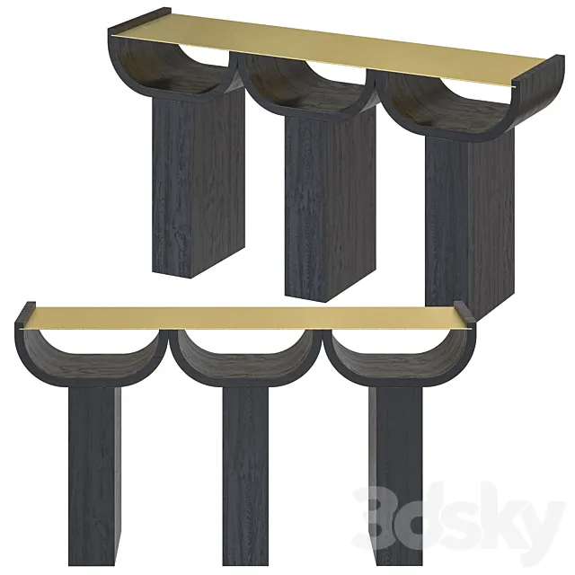 Kolkhoze Triple – console table 3D Model