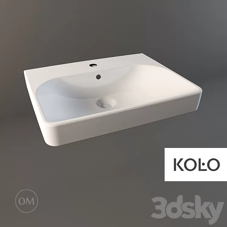 KOLO Countertop sink TRAFFIC 60 cm 3D Model