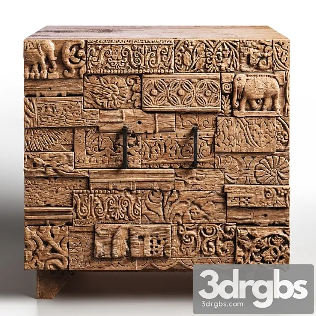 Kommode shanti surprise puzzle nature 2 3D Model Download