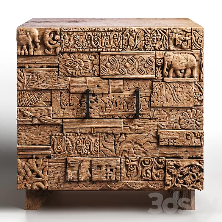 Kommode Shanti Surprise Puzzle Nature 3D Model Kommode Shanti Surprise Puzzle Nature 3D Model