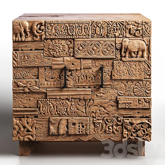 Kommode Shanti Surprise Puzzle Nature 3DModel Kommode Shanti Surprise Puzzle Nature 3DModel