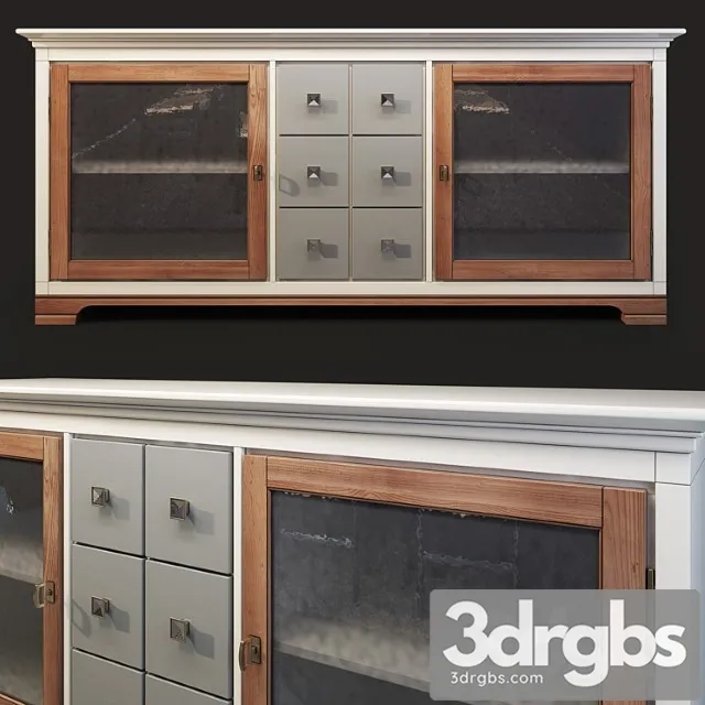 Komod Bufet Country Club 8240 Flai 3D Model Download
