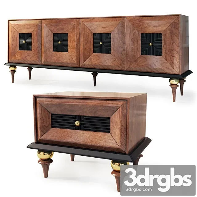 Komod Bufet I Tumba Ar Deko Dicle Nightstand Tv Stand By Kargili 3D Model Download