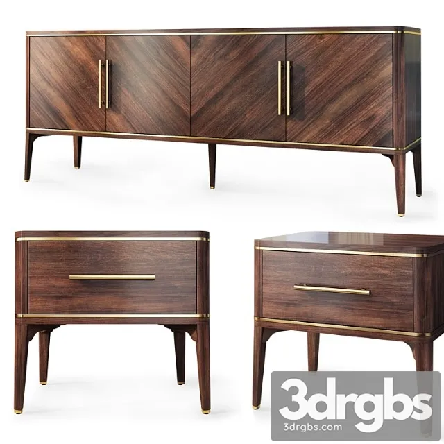 Komod I Tumba Prikrovatnaia Raum Nightstand Sideboard By Enza Home 3D Model Download