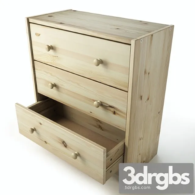 Komod ikea rast 2 3D Model Download