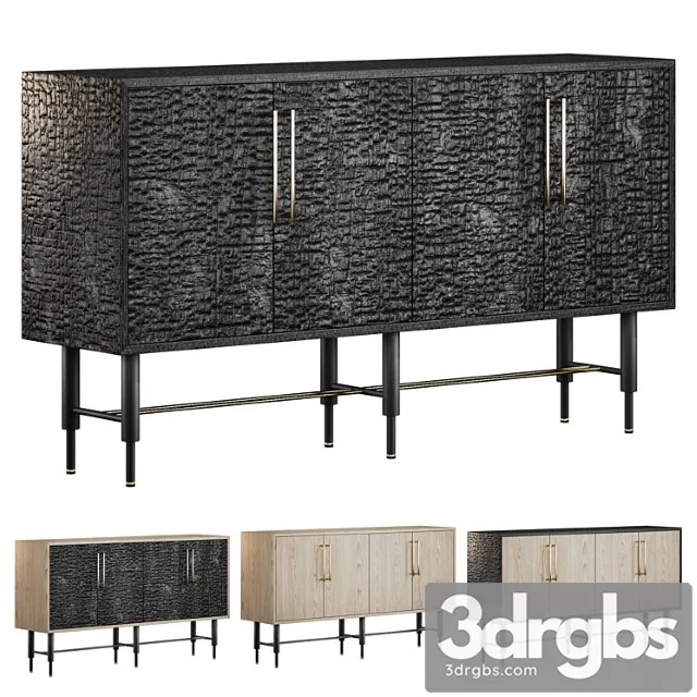 Komod Iz Obuglennogo Dereva 2 3D Model Download