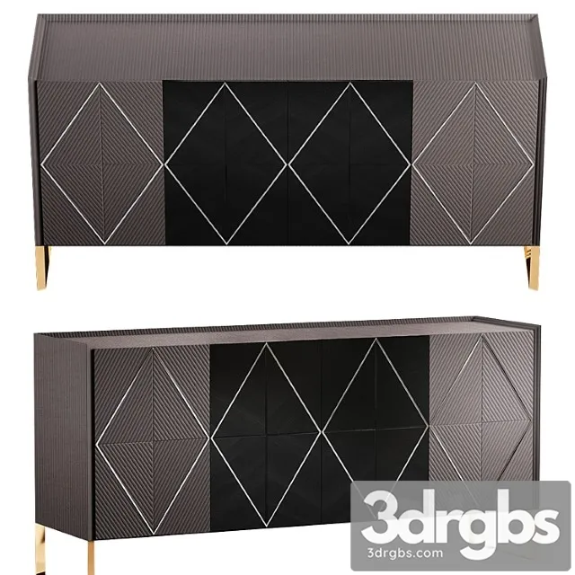 Komod Pimlico Elm Large 3D Model Download