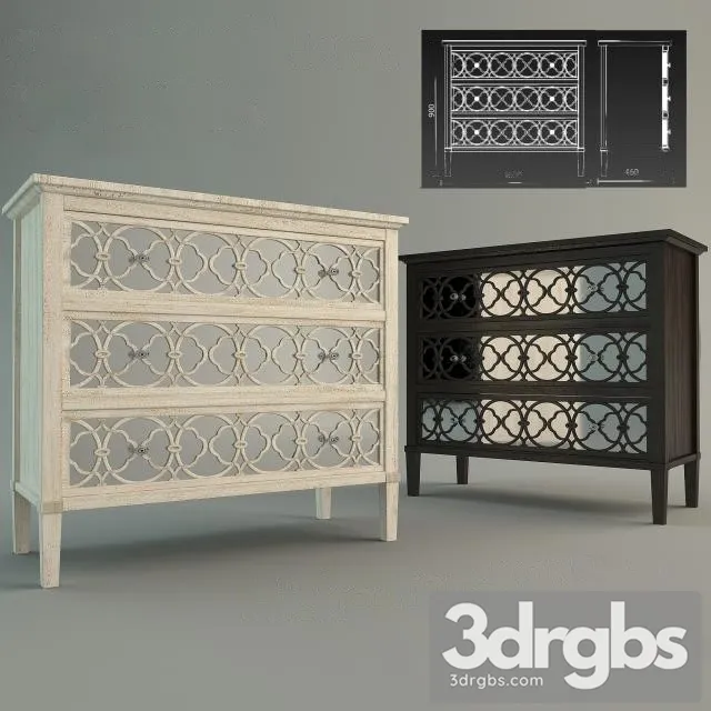 Komod Sideboard 02 3D Model Download