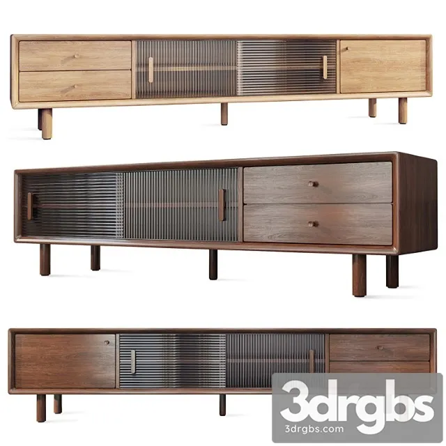Komod Tumba Pod Televizor Mid Century Decor Diva 3D Model Download