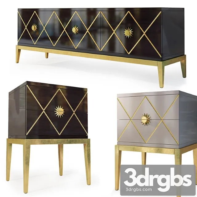 Komod Tv Tumba I Tumba Prikrovatnaia Gatsby Nightstand Tv Stad By Cavio Casa 3D Model Download