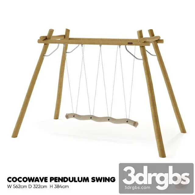 Kompan cocowave pendulum swing 3D Model Download