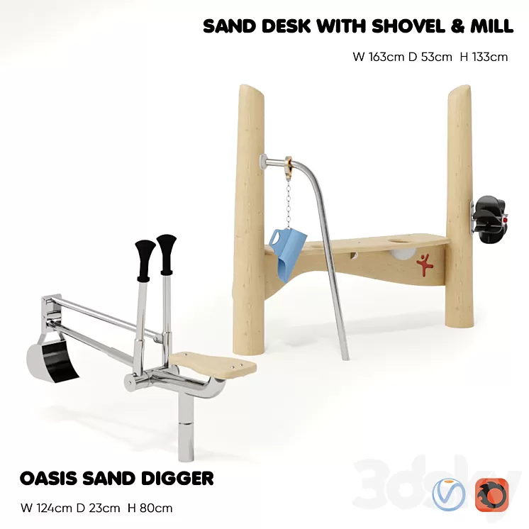 KOMPAN. GAME EQUIPMENT 3D Model