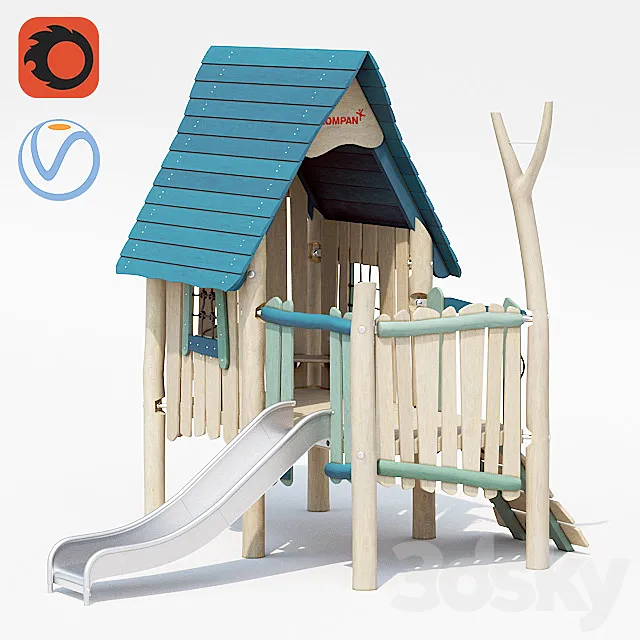 Kompan Robinaia NRO406 THE WIZARDS HIDEAWAY 3DModel Kompan Robinaia NRO406 THE WIZARDS HIDEAWAY 3DModel