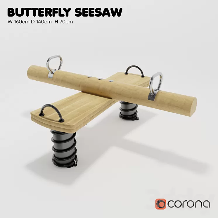 “KOMPAN. Spring swing “”Butterfly””” 3D Model “KOMPAN. Spring swing “”Butterfly””” 3D Model