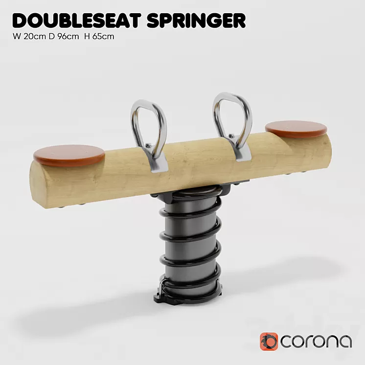“KOMPAN. Spring swing “”double spring””” 3D Model “KOMPAN. Spring swing “”double spring””” 3D Model