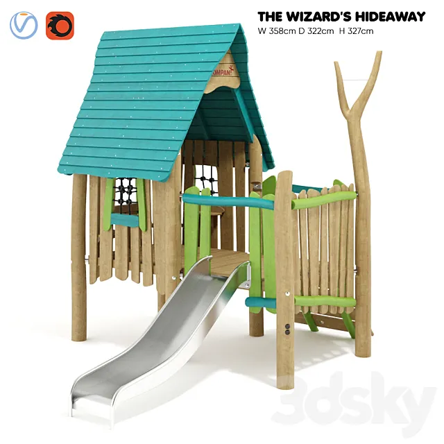 Kompan. the Wizards Hut 3D Model Kompan. the Wizards Hut 3D Model
