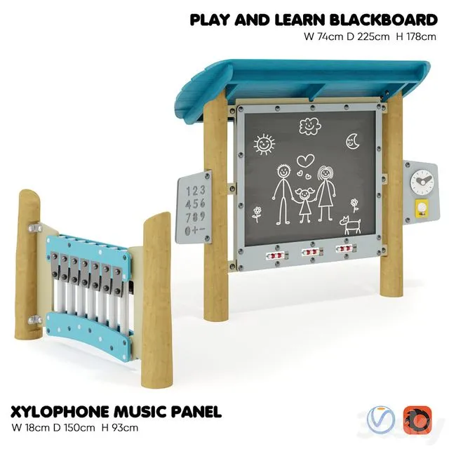 KOMPAN. TRAINING EQUIPMENT 3D Model KOMPAN. TRAINING EQUIPMENT 3D Model