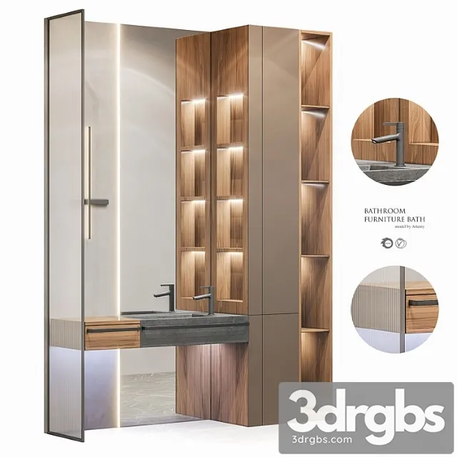 Komplekt Mebeli Dlia Vannoi 56 3D Model Download