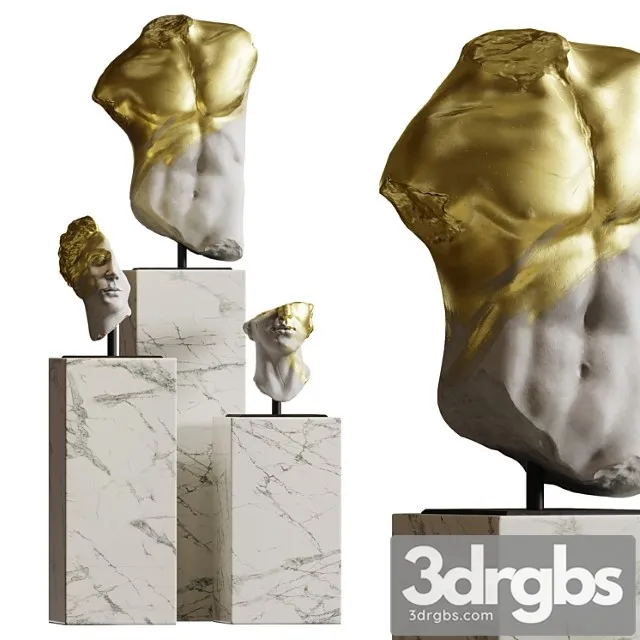 Kompozitsiia Iz Skulptur 3D Model Download