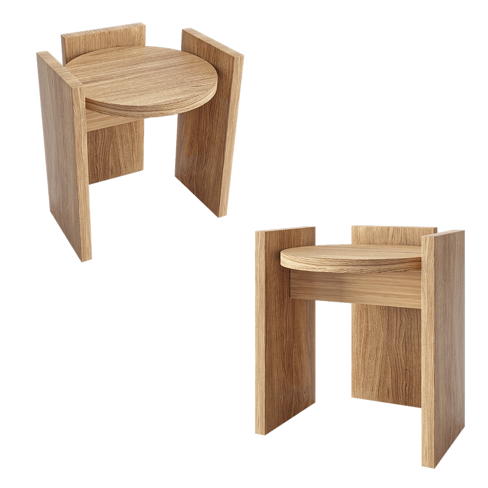 Konos Studio – Stool SQR 3D Model Konos Studio – Stool SQR 3D Model