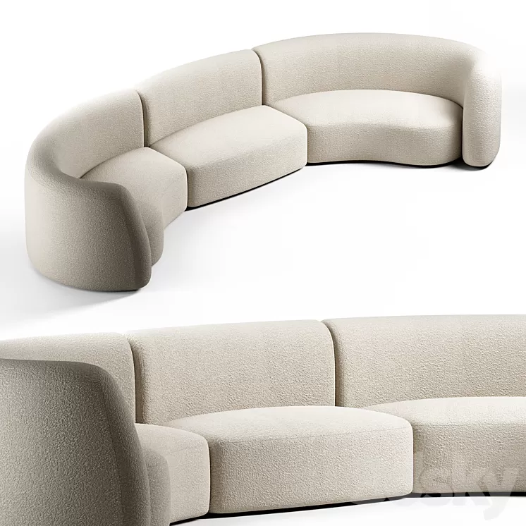 Kookudesign – OZE Modular Sofa #2 by Christophe Delcourt 3D Model Free Download