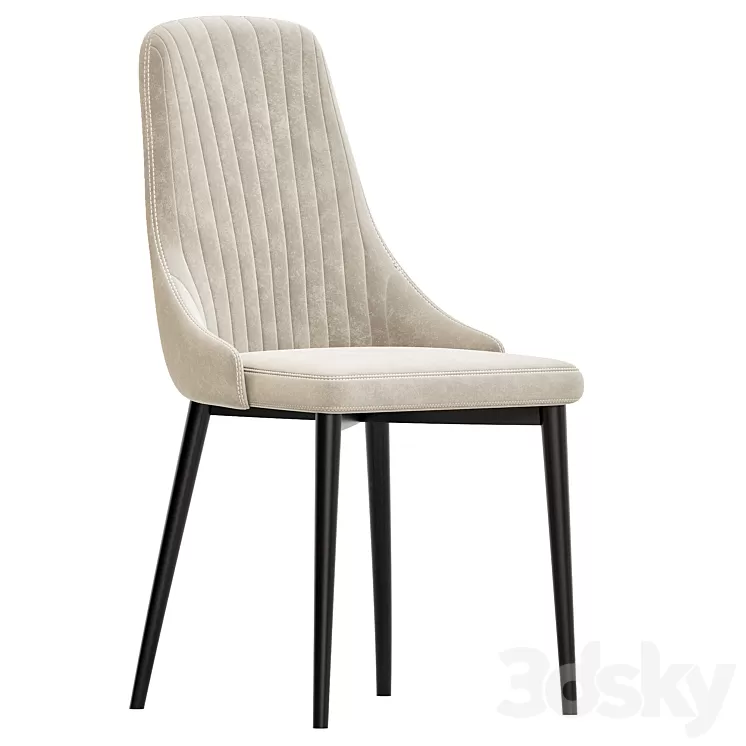 Kora beige CHAIR 3D Model Free Download