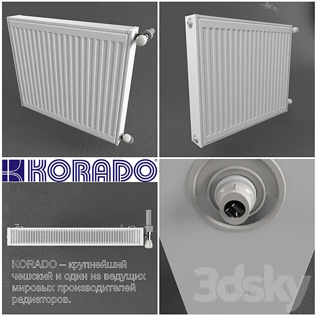 Korado Panel Radiators 700 x 600 3DModel