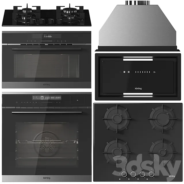 Korting collection of appliances 3D Model Korting collection of appliances 3D Model