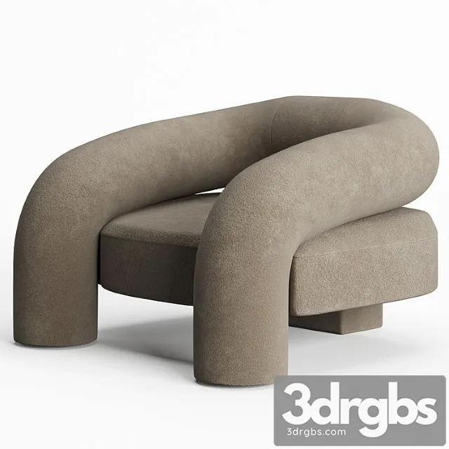 Kosa Lounge Chair by Ian Felton 3D Model Download
