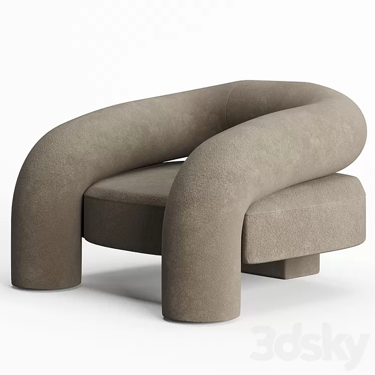 Kosa Lounge Chair by Ian Felton 3D Model Kosa Lounge Chair by Ian Felton 3D Model