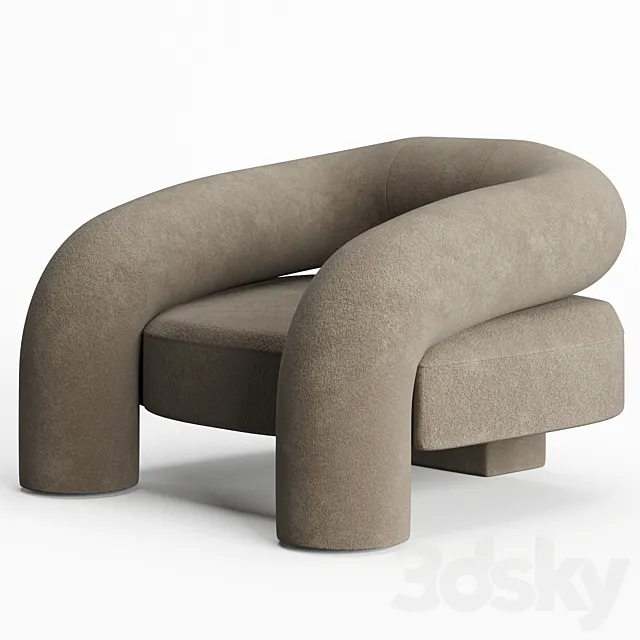 Kosa Lounge Chair by Ian Felton 3DModel Kosa Lounge Chair by Ian Felton 3DModel