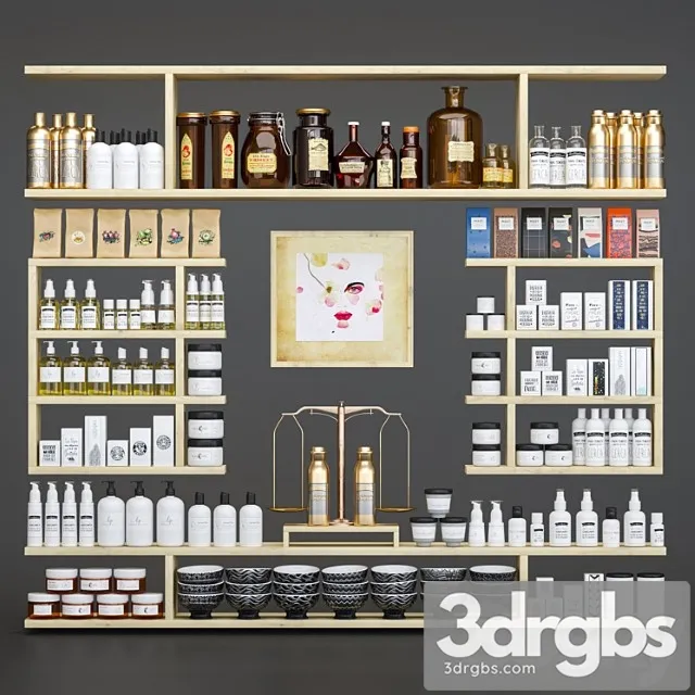 Kosmetickset-80 3D Model Download