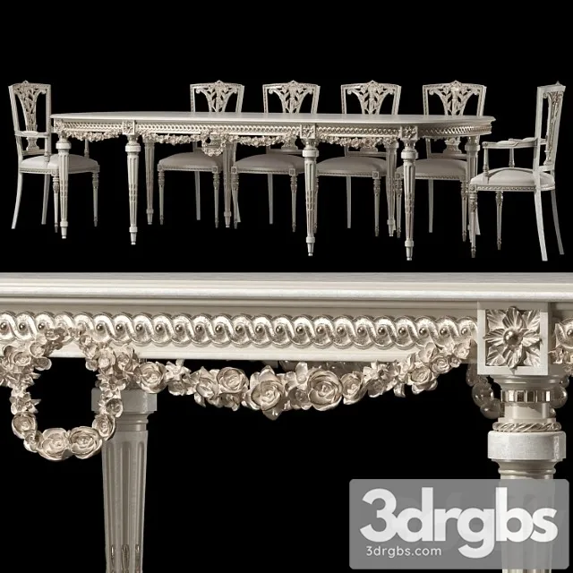 Kosovart Daphne Table And Chair 3D Model Download
