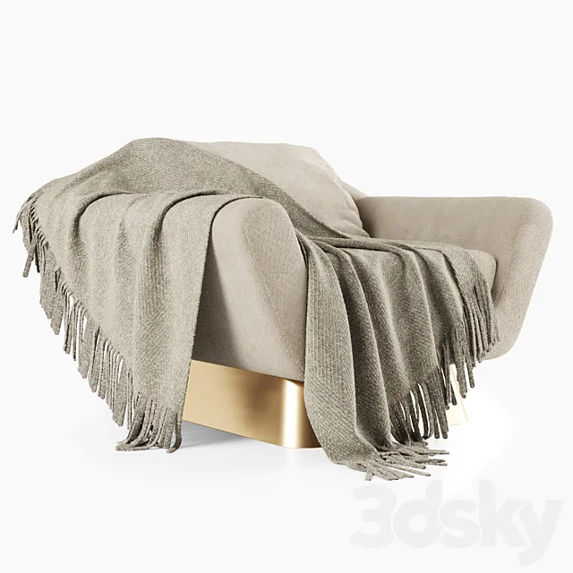 Koumac armchair 3D Model