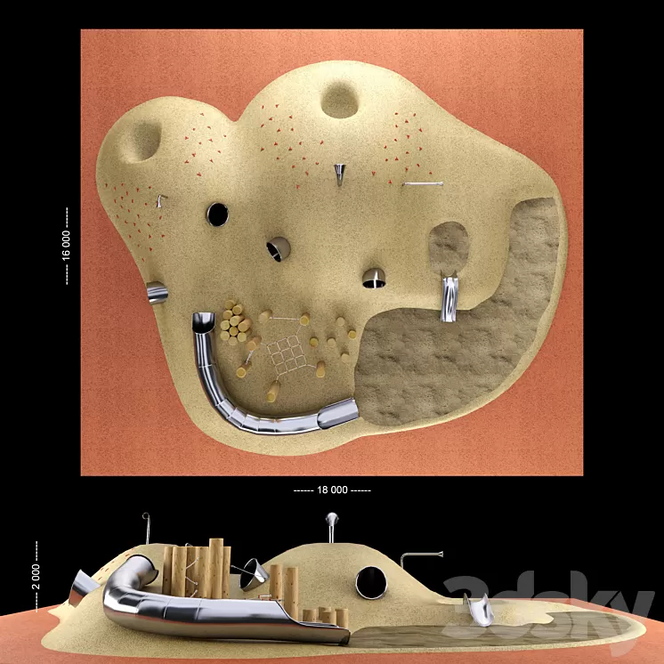 KPG KidsPlayGround_02 3D Model