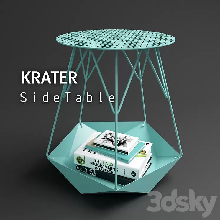 KRATER Side Table by Levantin Design 3D Model KRATER Side Table by Levantin Design 3D Model