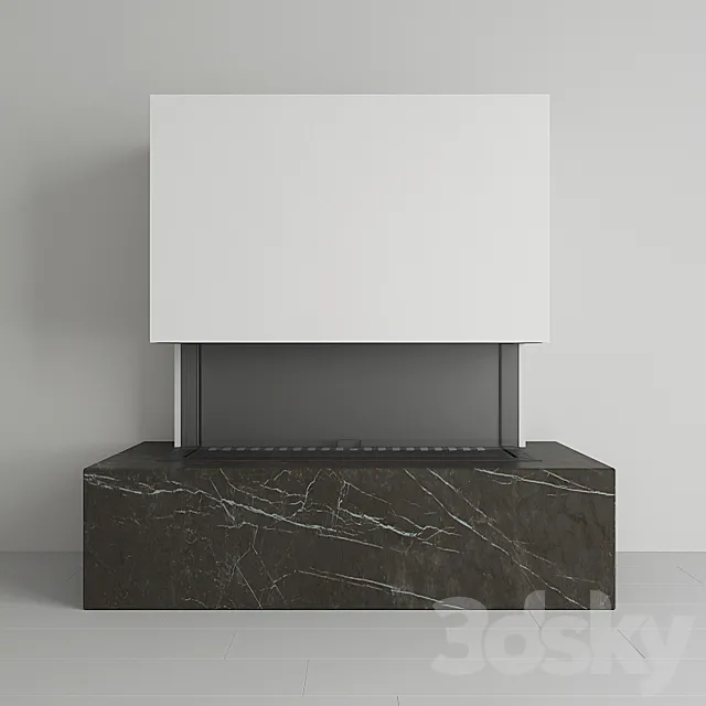 Kratki – Gas fireplace LEO 100 left _ right for natural gas 3DModel