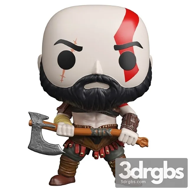 Kratos With Axe 3D Model Download