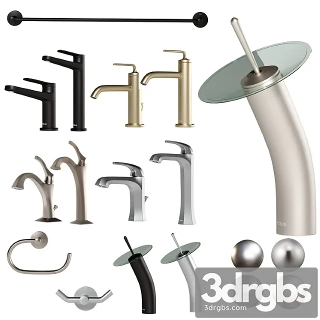 Kraus Bathroom Set 3 3D Model Download