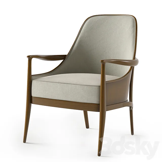 Kravet Copenhagen Lounge Chair 3D Model Kravet Copenhagen Lounge Chair 3D Model