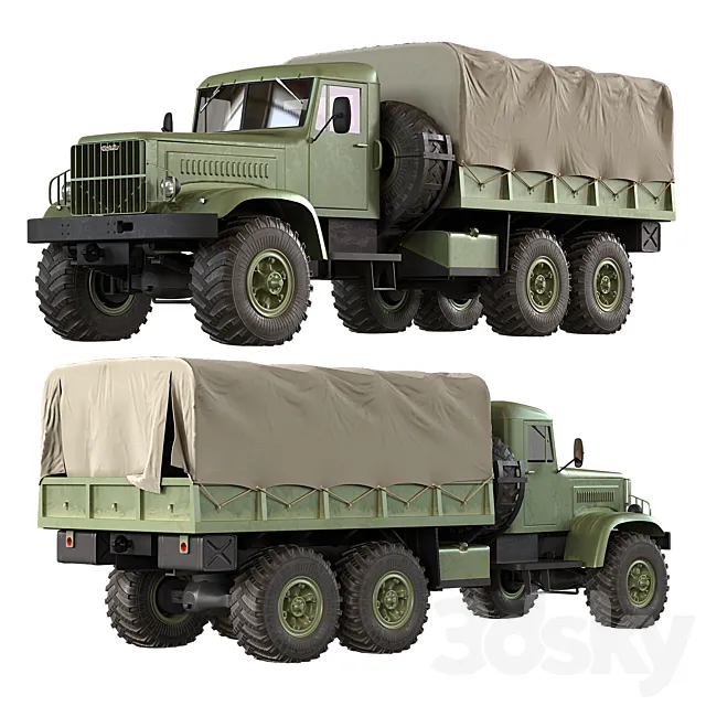 KrAZ-214 3DModel