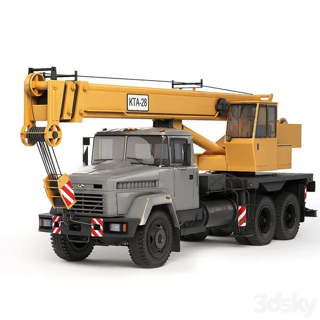 KrAZ 65053 KTA-28 2008 3D Model