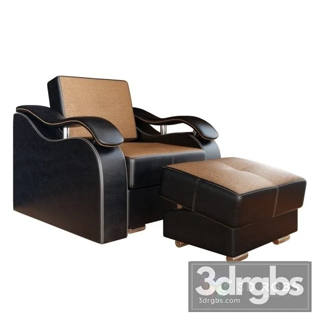 Kreslo Milan Armchair 3D Model Download