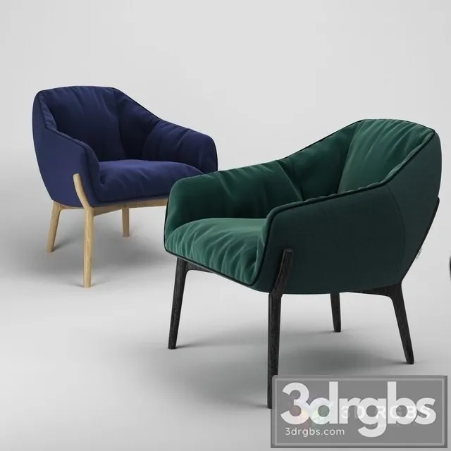 Kreslo Nido Armchair 3D Model Download