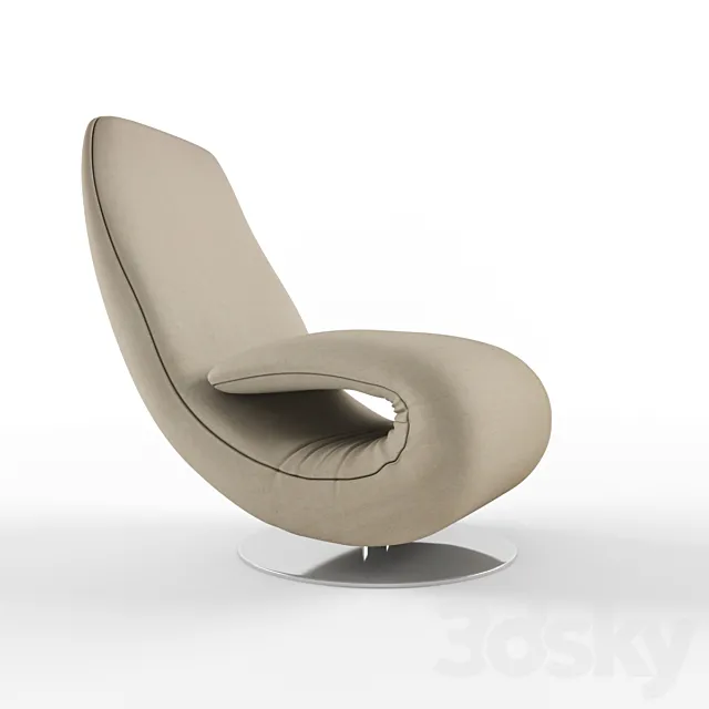 Kreslo Ricciolo Tonin casa 3D Model