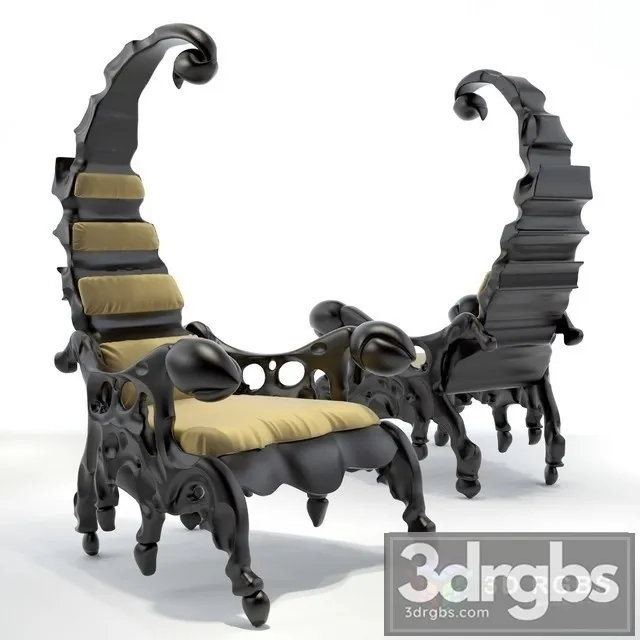Kreslo Skarpion Armchair 3D Model Download