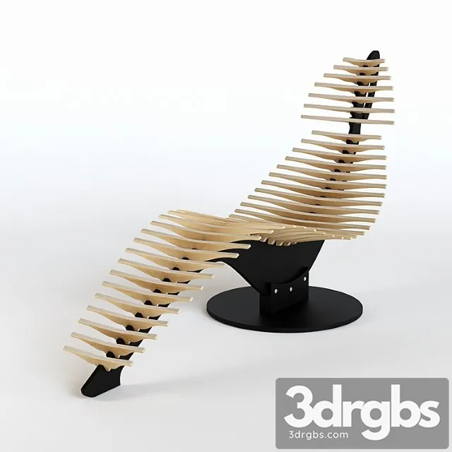 Krieslo Whale Lounge 3D Model Download