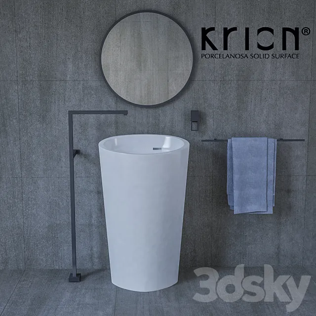 Krion Lavavo ALMOND 3D Model Krion Lavavo ALMOND 3D Model