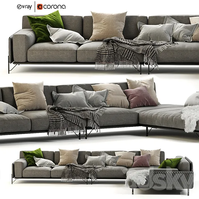 Kris Sofa by DITRE ITALIA 3D Model